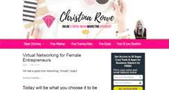 Desktop Screenshot of christinarowe.com